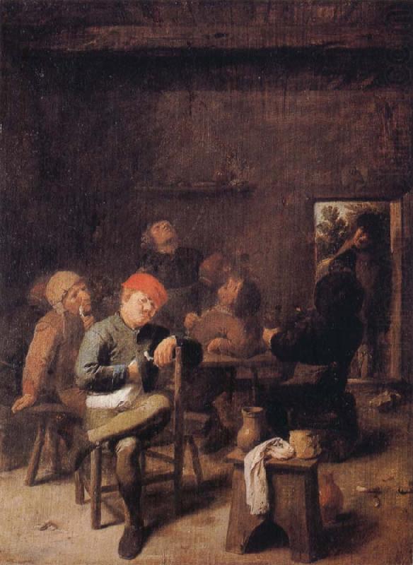 BROUWER, Adriaen Peasants Smoking and Drinking china oil painting image